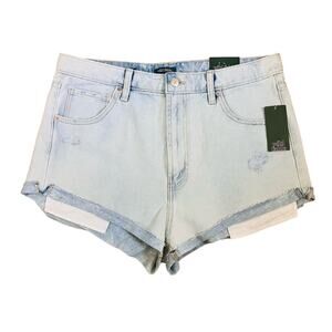 New Wild Fable Light Wash Highest Rise Cheeky Denim Shorts 12
